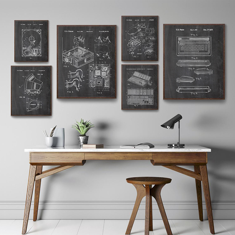 Conjunto de 6 Peças de Arte de - Tech Office Wall Decor avaliação e preço