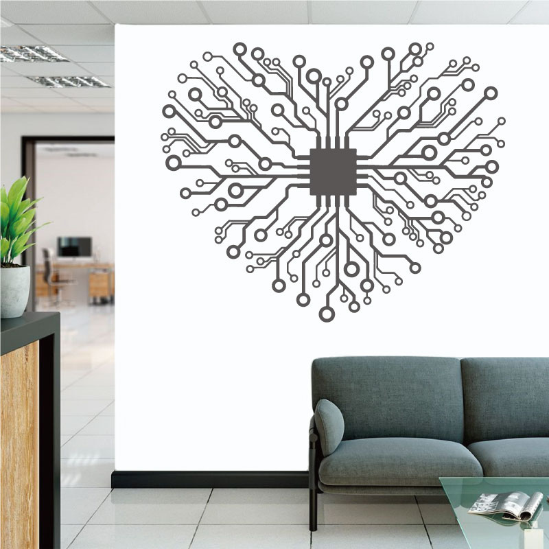 Amor chip tecnologia empresa e - Tech Office Wall Decor avaliação e preço