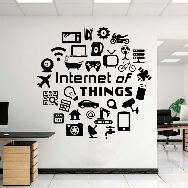 Tech decalques de parede de vi - Tech Office Wall Decor avaliação e preço