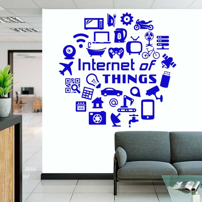 Tech decalques de parede de vi - Tech Office Wall Decor avaliação e preço