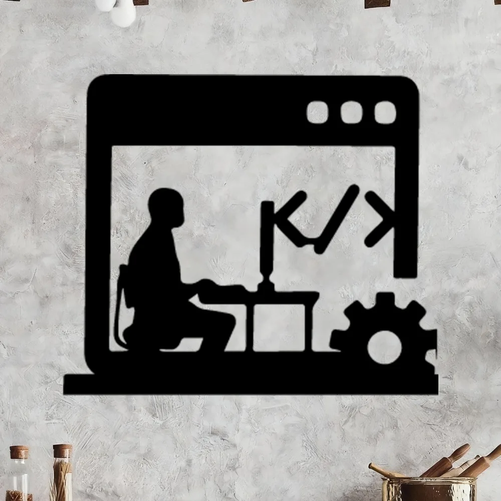 Arte de Parede em Metal CIFBUY - Tech Office Wall Decor avaliação e preço